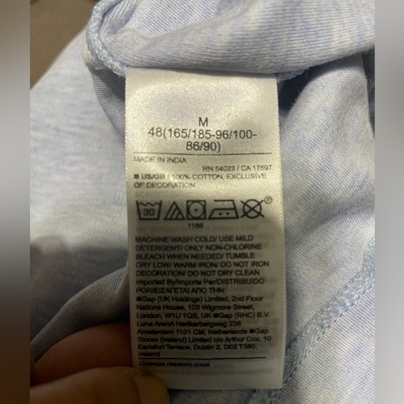 BANANA REPUBLIC LUXURY TOUCH PERFORMANCE MEN'S POLO LIGHT BLUE SIZE M - Picture 4 of 15